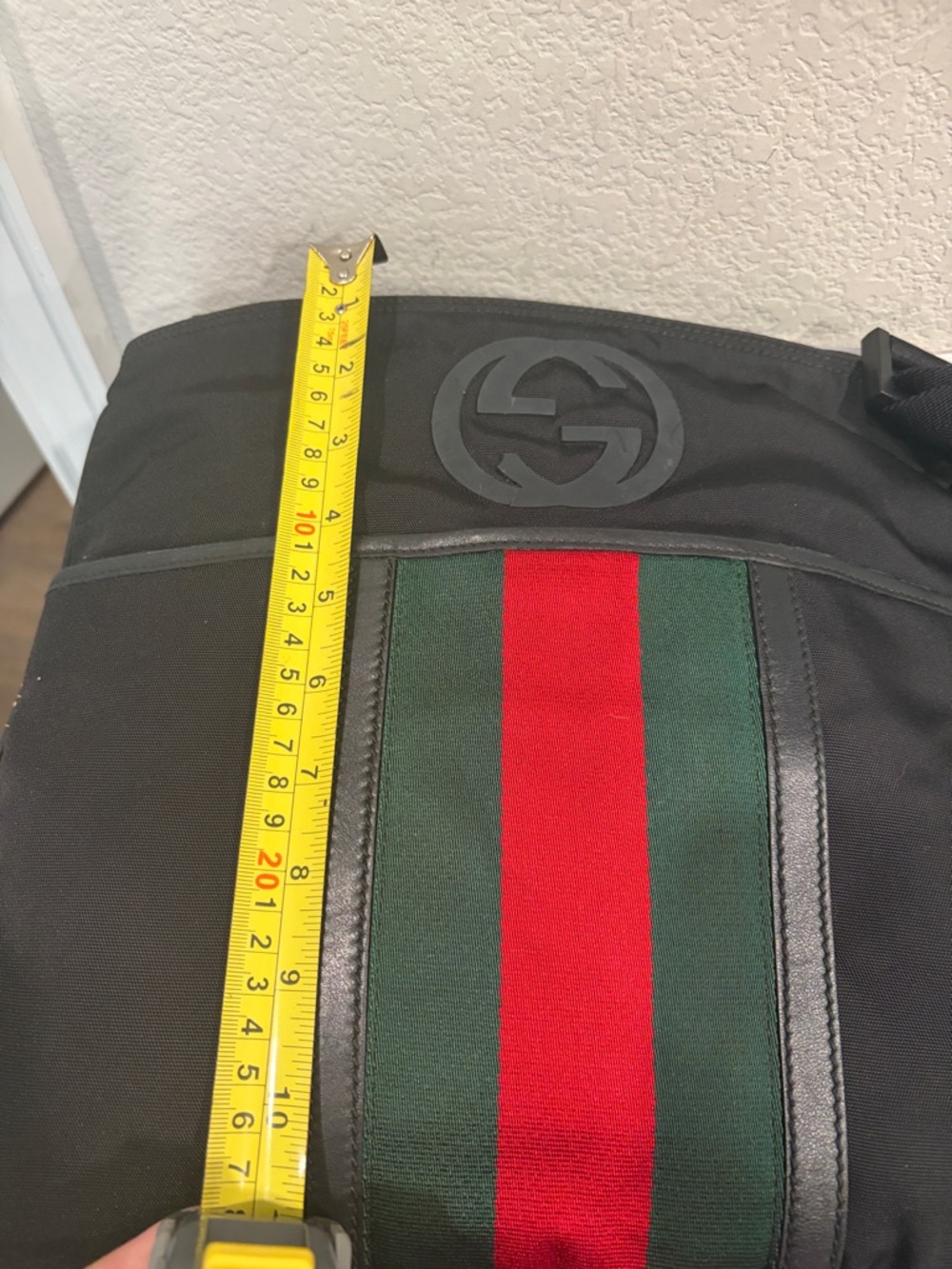 Gucci Black Nylon Messenger Bag - Picture 13 of 14